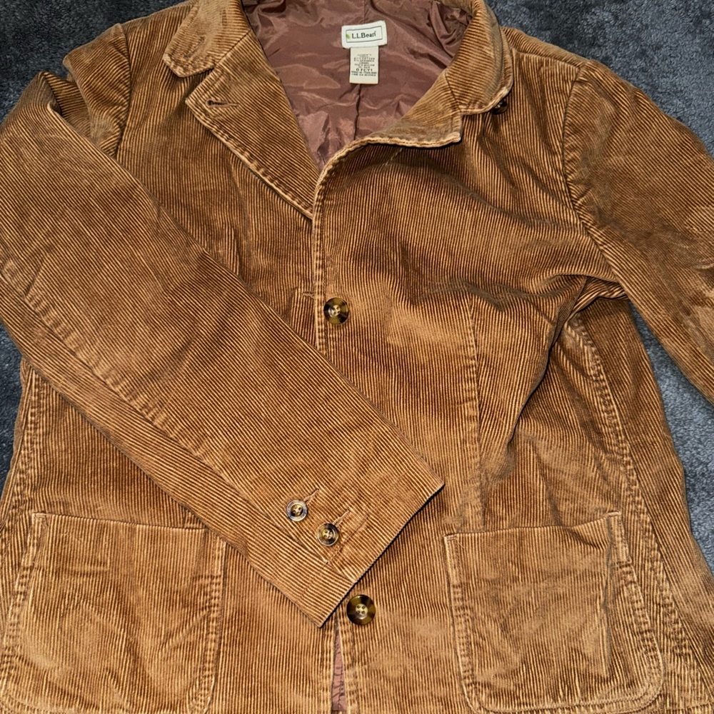 L.L. Bean Brown Corduroy Lightweight Jacket